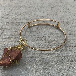 Handmade Wire Wrapped Gemstone Bracelet